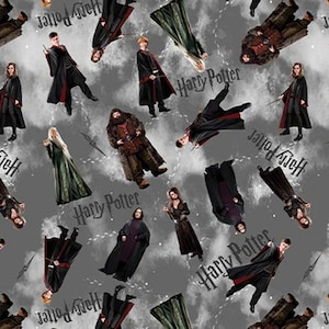 Characters Cotton Fabric by the Yard - Harry Potter Collection