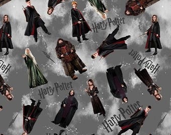 Characters Cotton Fabric by the Yard - Harry Potter Collection