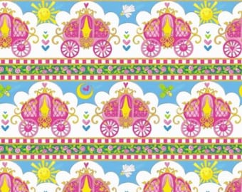 Border Stripe Cotton Fabric by the Yard - Once Upon a Time Collection - Henry Glass 132-27