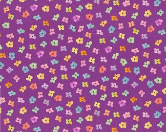 Ditzy Flower Toss Cotton Fabric by the Yard - Fairy Garden Collection - P&B 5159-CC
