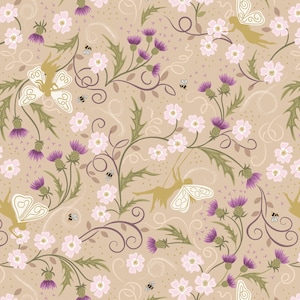 Faeries Cotton Fabric by the Yard - Celtic Faeries Collection - Irene & Lewis A731
