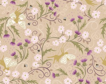 Faeries Cotton Fabric by the Yard - Celtic Faeries Collection - Irene & Lewis A731