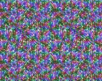 Crystals Multi Polyester Fabric by the Yard - Unicorn Magic Collection