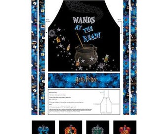 Apron Cotton Fabric Panel (36x57 Inches) - Harry Potter Collection