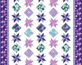Pixies and Petals 2 Cotton Fabric Quilt Kit - Pixies and Petals Collection - Henry Glass