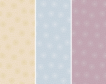 Celtic Flowers Cotton Fabric by the Yard - Celtic Faeries Collection - Irene & Lewis A732