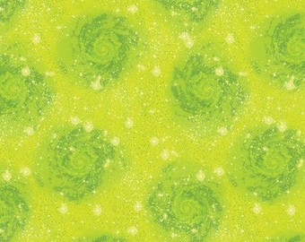 Magic Lime Green Cotton Fabric by the Yard - Magical Basics Collection
