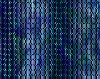Blue Structure Cotton Fabric by the Yard - Sci-Fi Collection - In The Beginning 9SCI-1