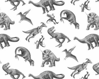T-Rex Tolie Cotton Fabric by the Yard - March of Dinosaurs Collection - Studio E 6074-1