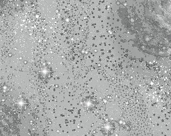 Magic Grey Cotton Fabric by the Yard - Magical Basics Collection