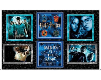 Pillow Polyester Fabric Panel (60x35 Inches) - Minky - Harry Potter Minkee Collection