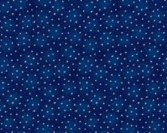 Navy Cotton Fabric by the Yard - Starlet Collection