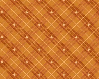 Bias Plaid Cotton Fabric by the Yard