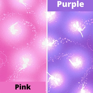 Tossed Pixie Silhouettes Cotton Fabric by the Yard - Pixies & Petals Collection - Henry Glass 195G