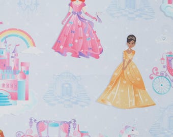 Royal Cuties Cotton Fabric by the Yard - Fairytale Dreams Collection