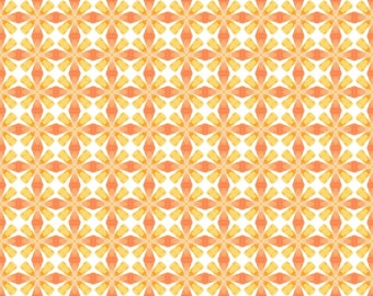 Geo 2 Gold Cotton Fabric by the Yard - Dragon Friends Collection