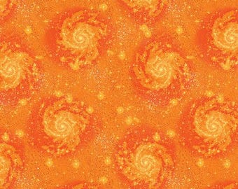 Magic Orange Cotton Fabric by the Yard - Magical Basics Collection