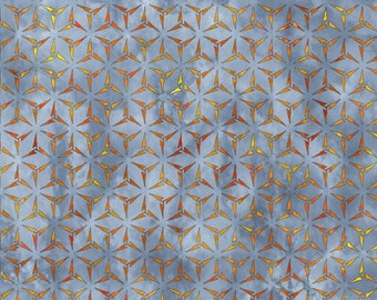 Gray Power Cotton Fabric by the Yard - Sci-Fi Collection - In The Beginning 8SCI-1