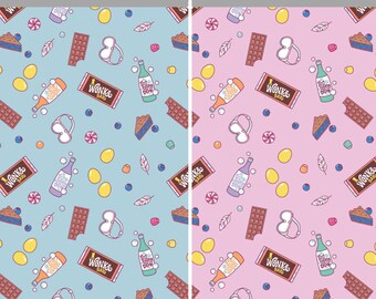 Wonka Treats Cotton Fabric by the Yard - Willy Wonka 2 Collection - Camelot 23230203