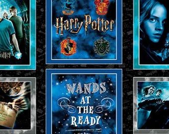 Pillow Cotton Fabric Panel (56x36 Inches) - Harry Potter Collection