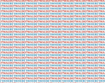 Waldo Editorial Cotton Fabric by the Yard - Where's Waldo Collection - Camelot 96180110-01