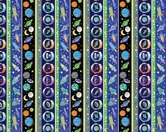 Lift Off Stripe Cotton Fabric by the Yard - Lift Off Collection - Kanvas Studio 12607G-99