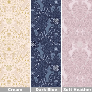 Unicorn Cotton Fabric by the Yard - Celtic Faeries Collection - Irene & Lewis A733