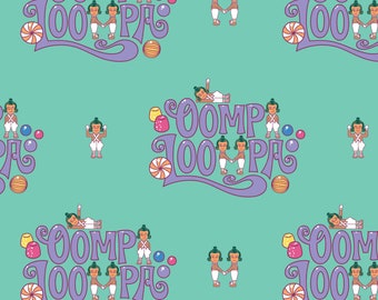 Playful Oompa Loompas Cotton Fabric by the Yard - Willy Wonka 2 Collection - Camelot 23230202-01