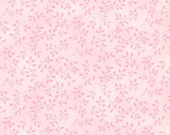 Powder Pink Cotton Fabric by the Yard - Folio Basics - Henry Glass 7755-20