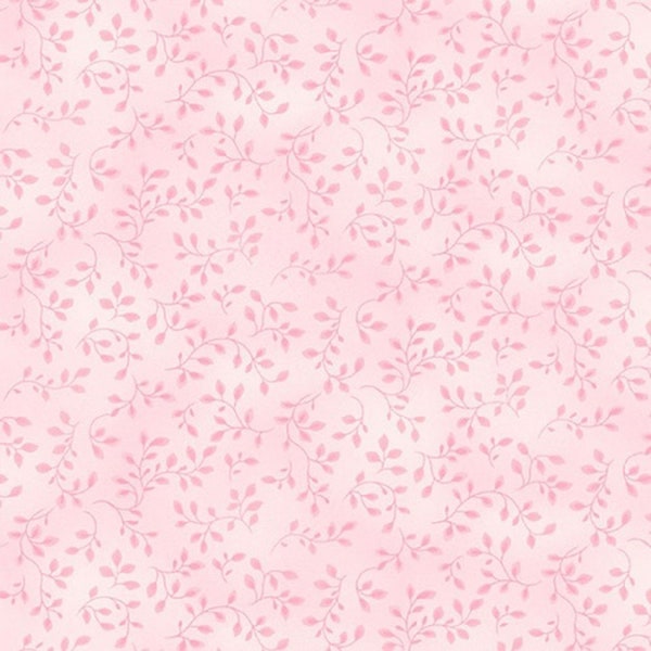 Powder Pink Cotton Fabric by the Yard - Folio Basics - Henry Glass 7755-20