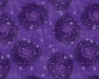 Magic Purple Cotton Fabric by the Yard - Magical Basics Collection