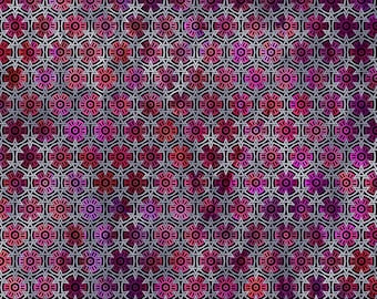 Magenta Core Cotton Fabric by the Yard - Sci-Fi Collection - In The Beginning 5SCI-1