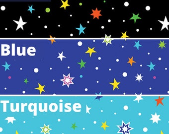 Star Gazing Cotton Fabric by the Yard - Lift Off Collection - Kanvas Studio 12609G