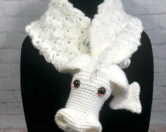 Falkor Luck Dragon Hand Crochet Fan Art Neck Warmer
