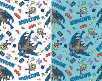 Batman vs Preschool Cotton Fabric by the Yard - Batman II Collection - Camelot 23200368