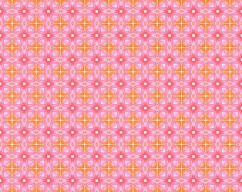 Geo 1 Pink Cotton Fabric by the Yard - Dragon Friends Collection