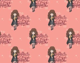 Brave at Heart Cotton Fabric by the Yard - Harry Potter Stand Together Collection - Camelot 23800796-01