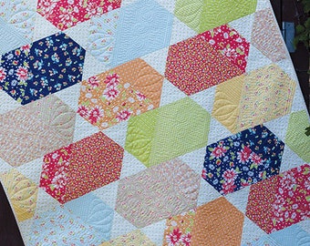 Comet Printed Quilt Pattern - Jaybird Quilts