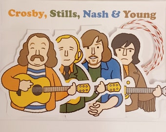 Crosby Stills Nash & Young Garland / Card Set