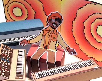 Stevie Wonder Diorama Card Toy