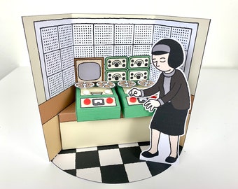 Delia Derbyshire D.I.Y Diorama (Radiophonic Workshop Doctor Who theme Electronic Pioneer)