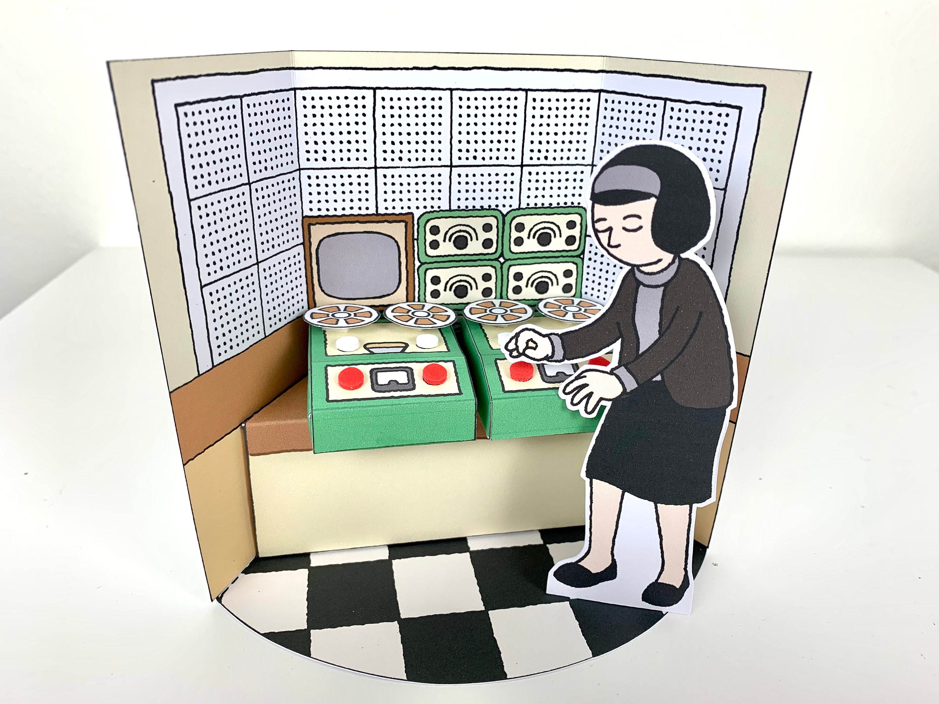 Delia Derbyshire D.I.Y Diorama (Radiophonic Workshop Doctor Who theme…
