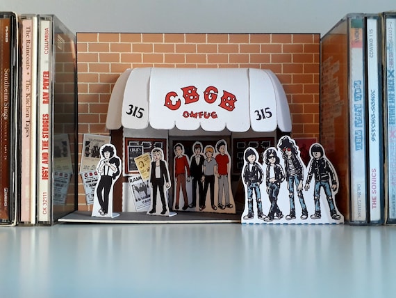 Cbgbs DIY Card Diorama - New York Punk Ramones Blondie