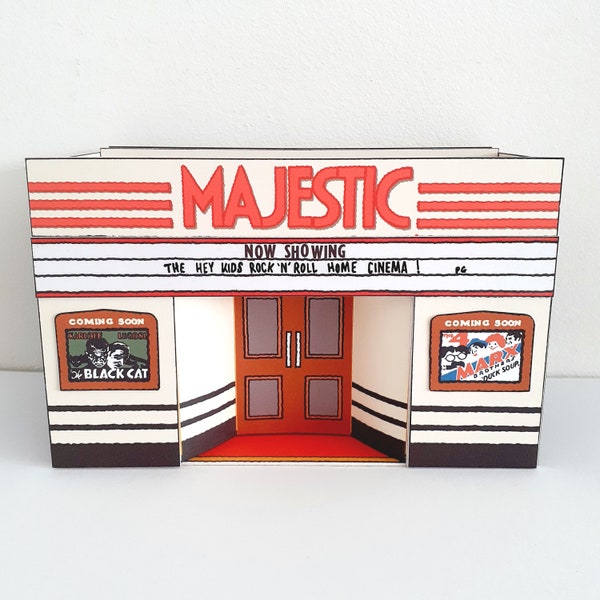 Build-Your-Own Model Vintage Cinema Smartphone Holder Retro Model