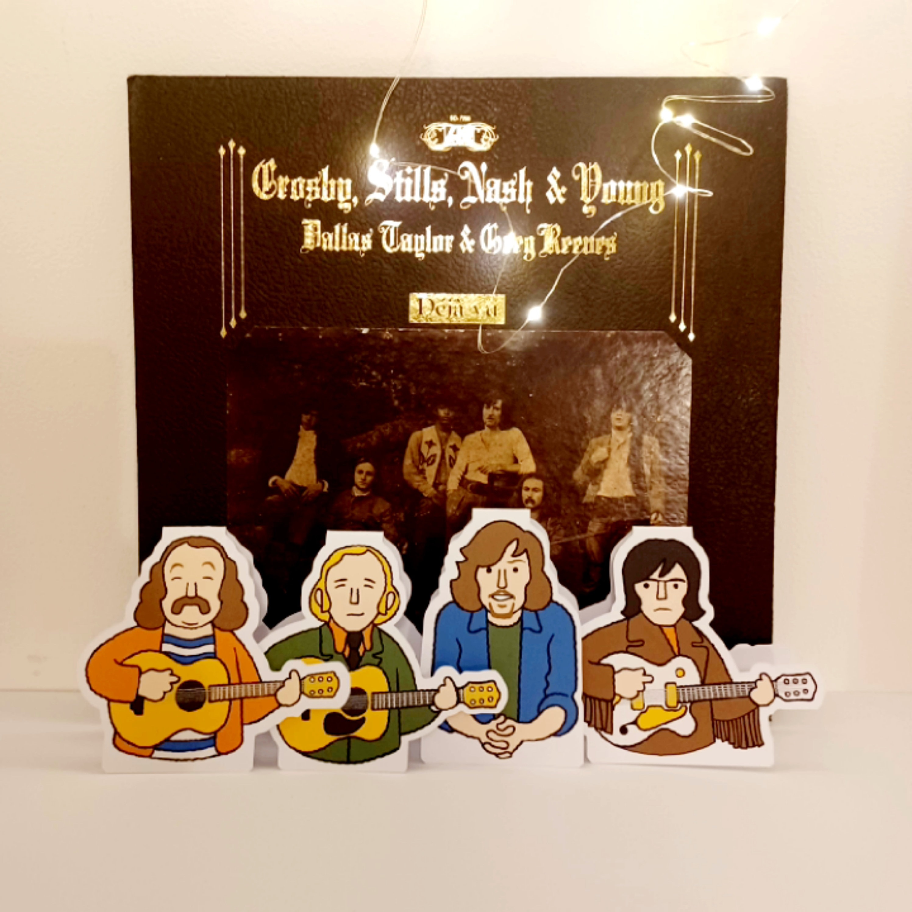 Crosby Stills Nash & Young Garland / Card Set - Etsy