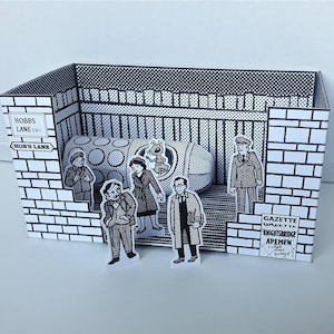 Quatermass and the Pit Spielzeug-Theater Diorama D.I.Y Card Paper 1958 TV