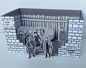 Quatermass and the Pit Toy Theatre Diorama D.I.Y Card Paper 1958 TV