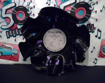 Woody Herman Upcycled Vinyl Record Bowl / Trinket Dish / 3D Wall Art / Shabby Chic / art deco / oldies music decor / storage / party / home