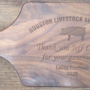 Thank you for supporting my 4H Project Gift, 4-H Gift, Buyer Gift, Supporter Gift, Appreciation Gift 4-H Career Gift, Custom Cutting Board