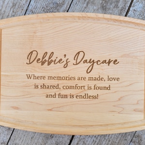 Teacher Gift Daycare Gift Babysitter Gift Caregiver Gift Appreciation Week Gift Christmas Gift Thank you Gift Personalized Cutting Board